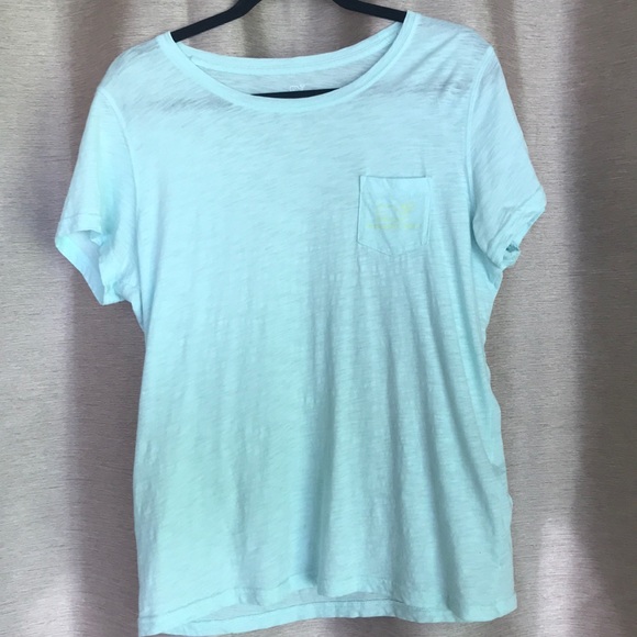 Short sleeve pink and blue vineyard vine tee - Picture 1 of 8